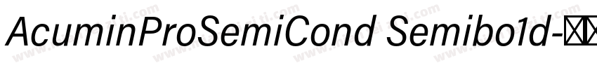 AcuminProSemiCond Semibo1d字体转换
